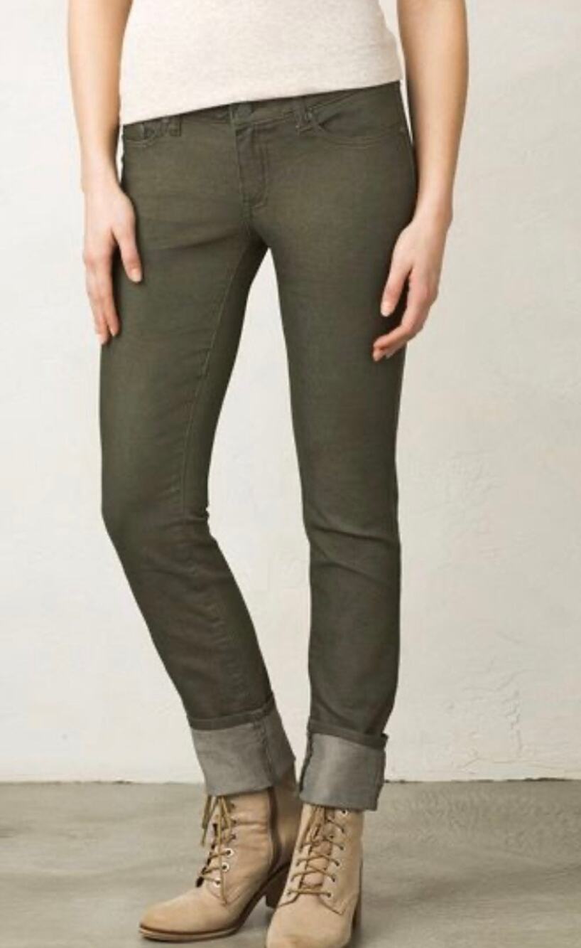 prAna Kara Jeans Excellent Condition Cargo Green Size 8